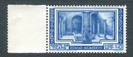 VATICANO 1938 ARCHEOLOGIA 1,25 ** MNH BEN CENTRATO - Nuevos