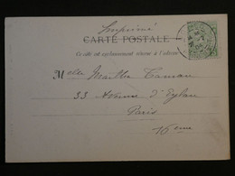 BN12 MONACO BELLE CARTE 1904 A PARIS ++AFFRANCH.INTERESSANT+++ - Cartas & Documentos