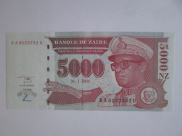 Zaire 5000 Zaires 1995 Banknote UNC - Zaïre