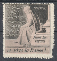 1914 WW1 War Propaganda LABEL CINDERELLA VIGNETTE Delandre France 1914 - Ungebraucht