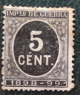 España SPAIN Variedad 5 Ct Imp. Guerra Papel Sellado  1898 - 1899 Fiscal - Servizi