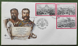 1979 RORKE'S  DRIFT SOUTH AFRICA COMMEMORATION OF THE 1879 ZULU WAR FIRST DAY COVER - Cartas & Documentos