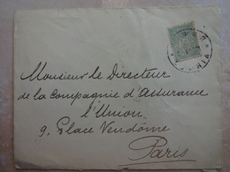 BULGARIE SOPHIA ENVELOPPE LETTRE 1901 Cachet FRANCE République Française - Covers & Documents