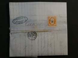 BN12 FRANCE  BELLE  LETTRE 1855  LAVAL A CASTRES+N°16 +AFFRANCH.INTERESSANT+++ - 1853-1860 Napoleone III