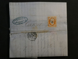 BN12 FRANCE  BELLE  LETTRE 1855  LAVAL A CASTRES+N°16 +AFFRANCH.INTERESSANT+++ - 1853-1860 Napoleon III