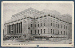 Carte Postale. États-Unis. Missouri. Saint Louis.  Auditorium Municipal. Etat Moyen. - St Louis – Missouri