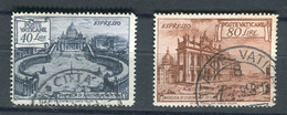 VATICANO 1949 BASILICHE ESPRESSI USATI - Unused Stamps