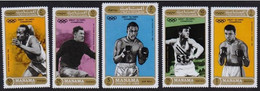 MANAMA 1971 Great Olympic Champions Boxing Boxer Muhammad Ali Clay & Others, Complete Set Of 5v. MNH - Manama