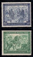 GERMANY, ALLIED OCCUPATION, 1948, Mint Never Hinged Unused Stamp(s) Leipziger Messe, MI 967-968  #13397, - Zone AAS