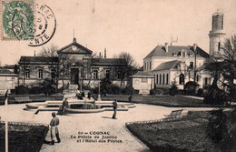 CPA - COGNAC - Le Palais De Justice Et Hôtel Des Postes ... - Cognac
