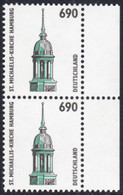 !a! GERMANY 1996 Mi. 1860 MNH Vert.PAIR W/ Right Margins -Places Of Interest: St-Michaelis-Church, Hamburg - Unused Stamps
