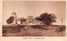 3555" ASMARA  (ERITREA)   A.O.ITALIANA -  LA CHIESA COPTA   ANN0 1934 " - Erythrée