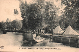 Montargis - Le Loing - Baignade Militaire - Camp Toile De Tente - Militaria - Montargis
