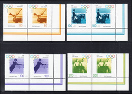 !a! GERMANY 1996 Mi. 1861-1864 MNH SET Of 4 Horiz.PAIRS From Lower Right Corners -German Olympic Winners - Unused Stamps