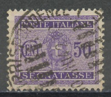 Italie - Italy - Italien Taxe 1934 Y&T N°T34 - Michel N°P31 (o) - 50c Chiffre - Postage Due
