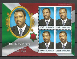 Burundi 2012 Presidents - Buyoya Pierre MS MNH - Unused Stamps
