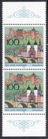!a! GERMANY 1996 Mi. 1868 MNH Vert.PAIR W/ Bottom & Top Margins -Heidelberg - Unused Stamps