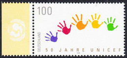 !a! GERMANY 1996 Mi. 1869 MNH SINGLE W/ Left Margin -UNICEF - Unused Stamps