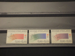 FINLANDIA - 1977 CROCE ROSSA 3 VALORI - NUOVI(++). - Unused Stamps