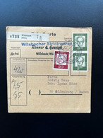 GERMANY 1963 EXPRESS PARCEL CARD CRAILSHEIM TO LEIPZIG 24-12-1963 DUITSLAND DEUTSCHLAND EXPRES - Covers & Documents