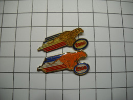 3117     PINS  Pin's  LOT De 2 PINS   ESSO TIGRE  2  Couleurs Différentes Carburants - Kraftstoffe