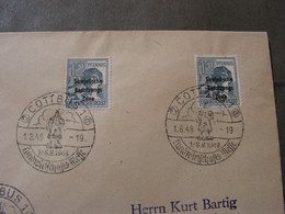 SST Cottbur 1949 - Briefe U. Dokumente