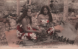 TAHITI - Farniente Tahitien - A Tahitian Farniente - Colorisé - Carte Postale Ancienne - Tahiti