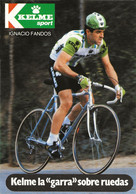 CARTE CYCLISME IGNACIO FANDOS TEAM KELME 1982 - Cycling