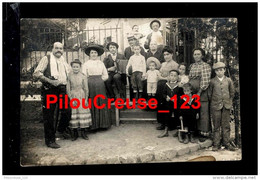 91 Essonne - MONGERON - CARTE PHOTO - " 3, Rue Des Plantes - Photo De Groupe - Accordéon " - TOP - Montgeron