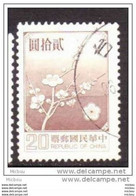 #12, Taiwan, Chine, China, Fleur, Flower - Used Stamps