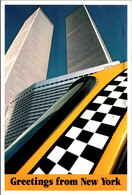 New York City World Trade Center Twin Towers View Through A Taxi's Window 1989 - World Trade Center