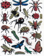 Käfer Insekten Tiere Aufkleber Metallic Look / Insect Animal Sticker 13x10 Cm ST036 - Scrapbooking