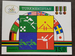 Turkmenistan Summer Olympic Games Barcelona 1992 Olympics (ms) MNH *imperf - Turkmenistán