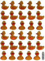 Bathing Duck Tiere Aufkleber Metallic Look / Ente Animal Sticker 13x10 Cm ST551 - Scrapbooking