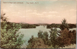 New York Paul Smith's Upper St Regis Lake And Islands 1919 Handcolored Albertype - Adirondack