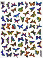 Schmetterling Tiere Aufkleber Metallic Look / Butterfly Animal Sticker 13x10 Cm ST330 - Scrapbooking