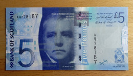Scotland 5 Pound 2009 UNC Bank Of - 5 Pounds
