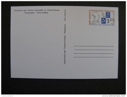 TAAF: TB Entier Postal N° 1 - CP, Neuf . - Entiers Postaux