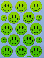 Smilies Smiley Smile  Gelb Aufkleber Metallic Look /  Sticker 13x10 Cm ST407 - Scrapbooking