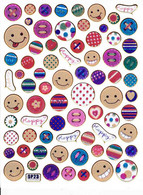 Smilies Smiley Smile  Bunt Aufkleber Metallic Look /  Sticker 13x10 Cm ST353 - Scrapbooking