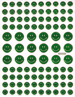 Smilies Smiley Smile Grün Aufkleber Metallic Look /  Sticker 13x10 Cm ST321 - Scrapbooking