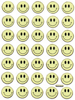 Smilies Smiley Smile  Gelb Aufkleber Metallic Look /  Sticker 13x10 Cm ST001 - Scrapbooking