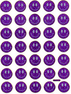 Smilies Smiley Smile Lila Aufkleber Metallic Look /  Sticker 13x10 Cm ST013 - Scrapbooking