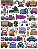 Auto Bus Aufkleber Metallic Look / Car Train Sticker 13x10 Cm ST277 - Scrapbooking