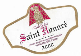 CHATEAU SAINT HONORE ( GERS ) LE SAINT, VIN BIO 2000, VOIR LE SCANNER - Religions