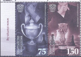 2023.Kyrgyzstan, 40th Chess Olympiad, Chennai 2022, 2v, Mint/** - Kirghizstan