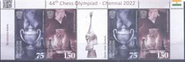 2023.Kyrgyzstan, 40th Chess Olympiad, Chennai 2022, 2 Sets Withl Label, Mint/** - Kyrgyzstan