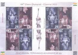 2023.Kyrgyzstan, 40th Chess Olympiad, Chennai 2022, Sheetlet, Mint/** - Kirgisistan