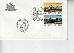 SAN MARINO 1981 -  Sassone  1072/3 -  Vienna - Storia Postale