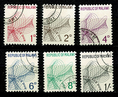 Ref 1596 -  Malawi 1967 - Postage Dues - Fine Used Set - SG D6/11 - Malawi (1964-...)
